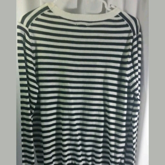 What Not To Wear Striped Long Sleeve Top Size XL - Picture 3 of 6